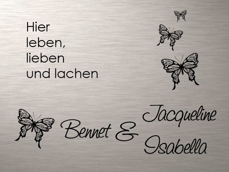 Türschild personalisiertes Haustürschild Klingelschild