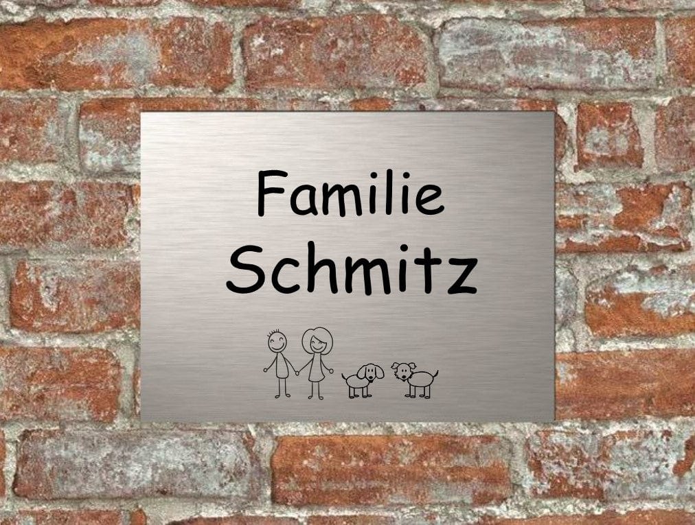 Türschild personalisiertes Haustürschild Klingelschild