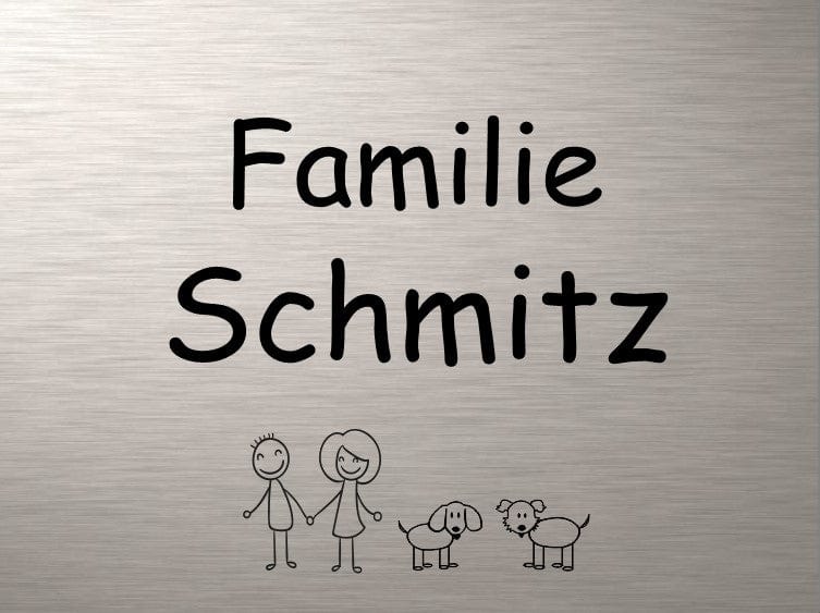 Türschild personalisiertes Haustürschild Klingelschild