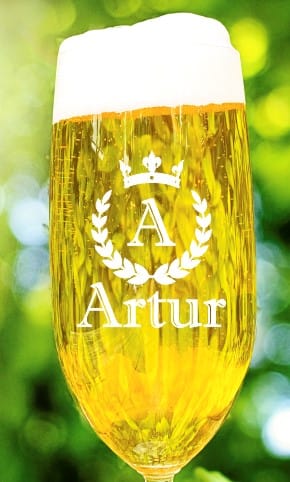 Bierglas Freund mit personalisierter Gravur Pilstulpe