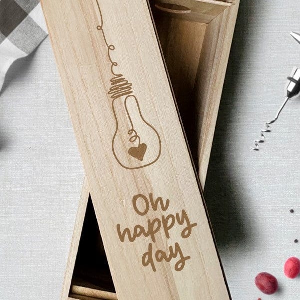 Weinkiste personalisiertes Geschenk Geburtstag