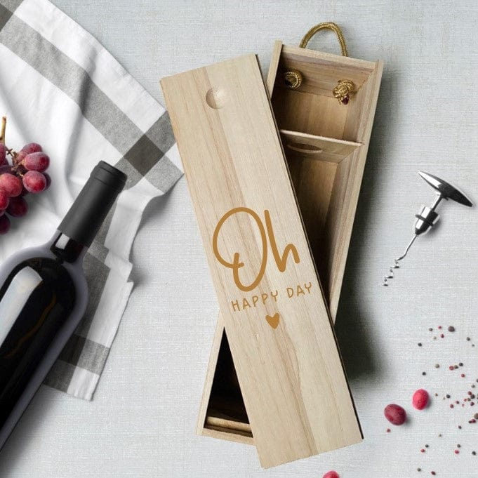 Weinkiste personalisiertes Geschenk Geburtstag