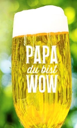 Bierglas Papa mit personalisierter Gravur Pilstulpe