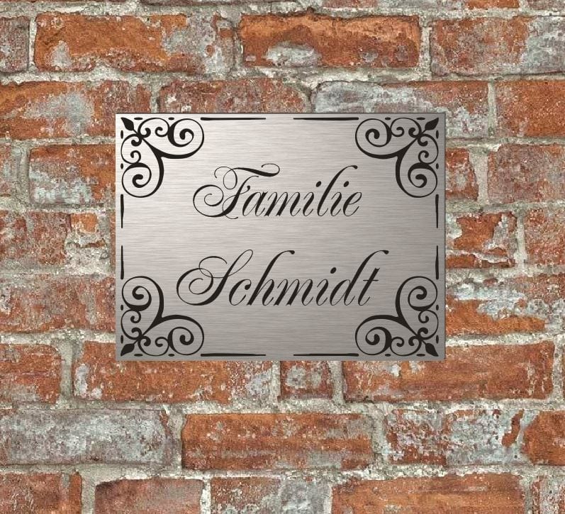 Türschild personalisiertes Haustürschild Klingelschild