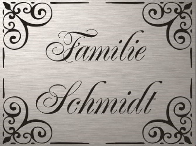 Türschild personalisiertes Haustürschild Klingelschild