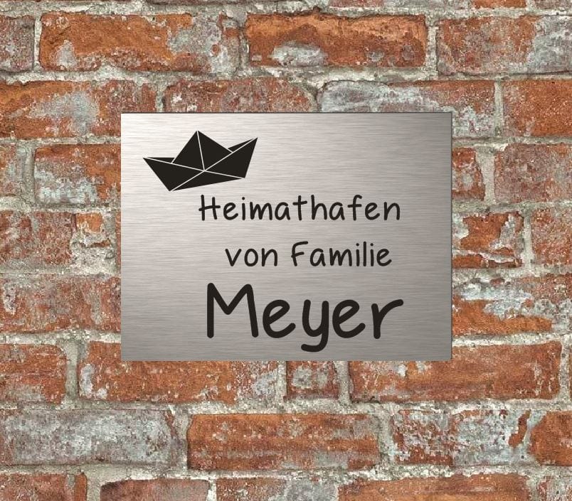 Türschild personalisiertes Haustürschild Klingelschild
