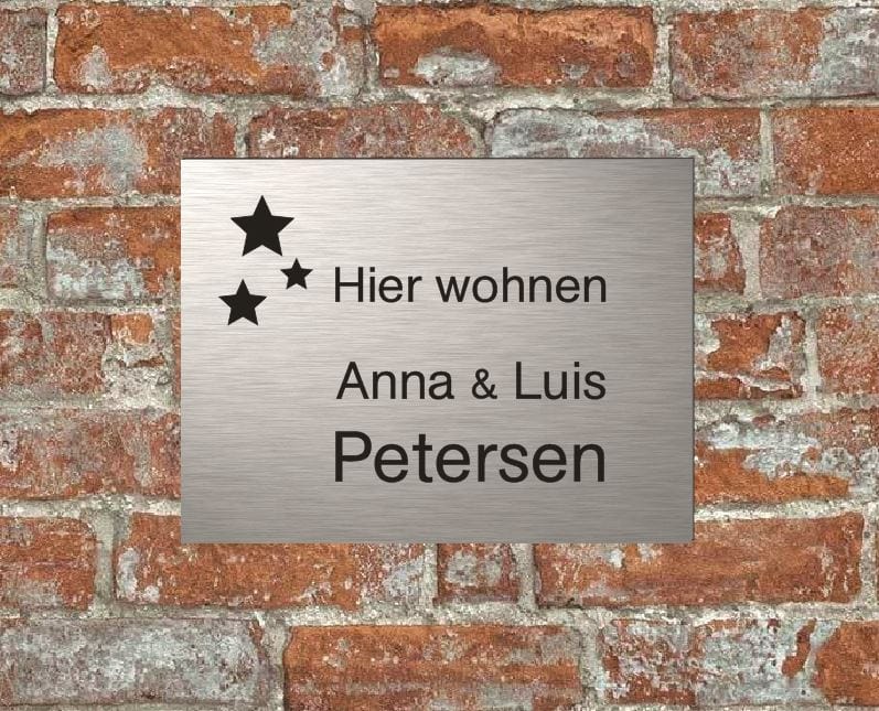 Türschild personalisiertes Haustürschild Klingelschild