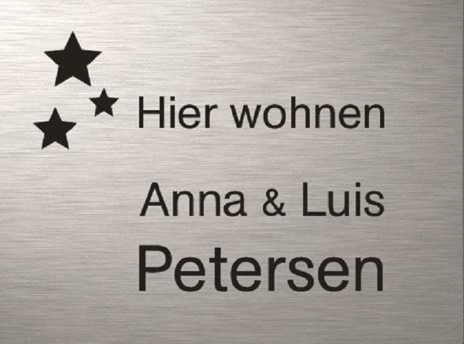 Türschild personalisiertes Haustürschild Klingelschild