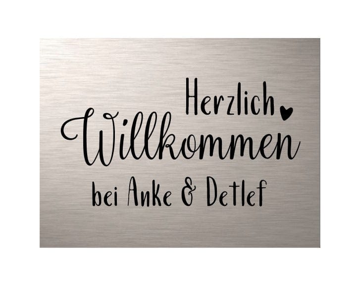Türschild personalisiertes Haustürschild Klingelschild