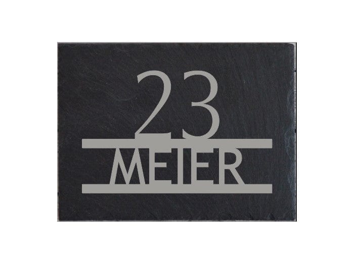 Türschild personalisiertes Haustürschild aus Schiefer