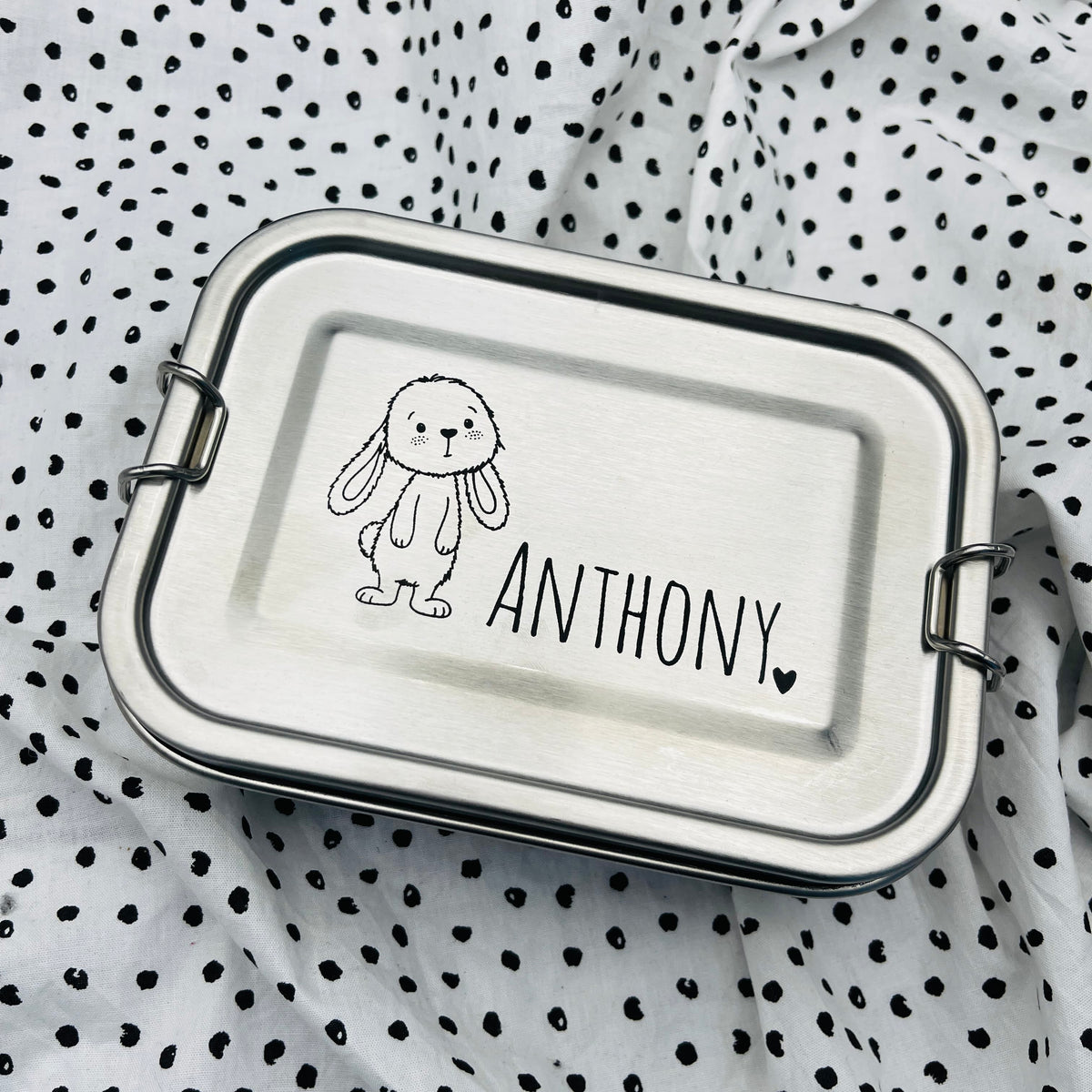 Personalisierte Brotdose mit Gravur | Geschenk für den Schulstart