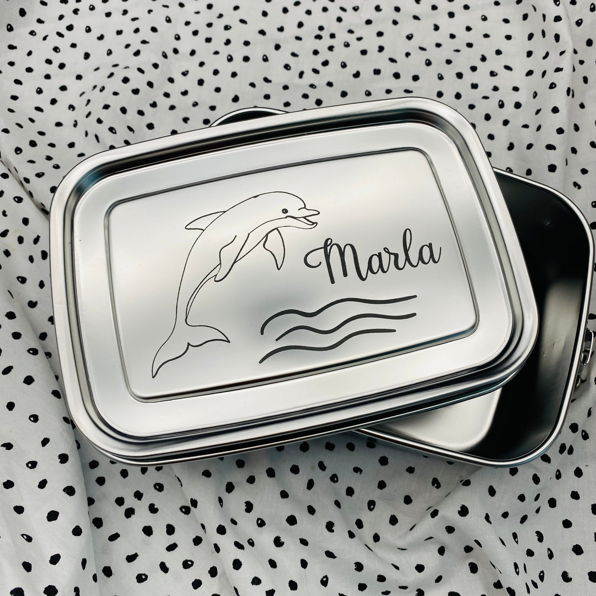 Personalisierte Brotdose mit Gravur | Geschenk für den Schulstart