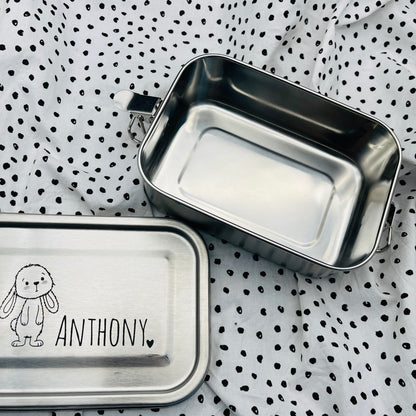 Personalisierte Brotdose mit Gravur | Geschenk für den Schulstart