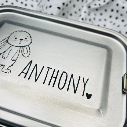 Personalisierte Brotdose mit Gravur | Geschenk für den Schulstart