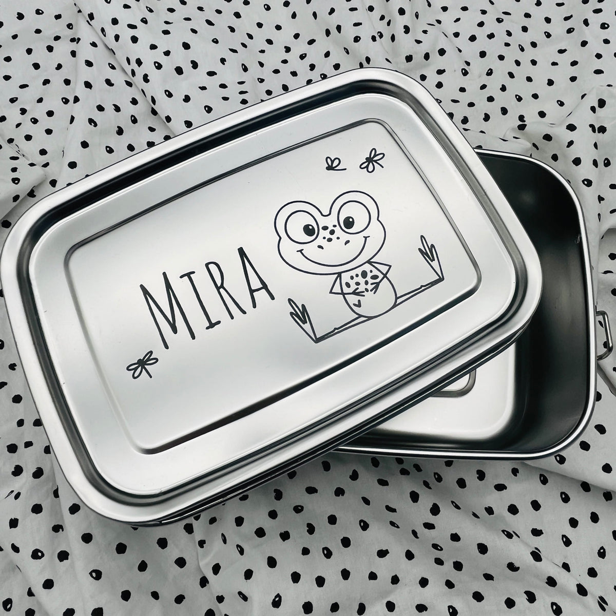 Personalisierte Brotdose mit Gravur | Geschenk für den Schulstart