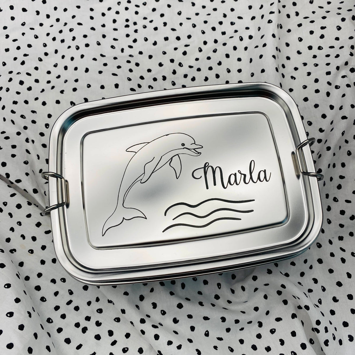 Personalisierte Brotdose mit Gravur | Geschenk für den Schulstart