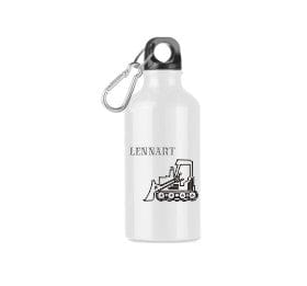 personaliserte Trinkflasche Schule Kindergarten Bagger