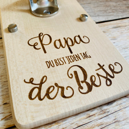 Flaschenöffner Vatertag Geschenk Papa Wandflaschenöffner Bieröffner