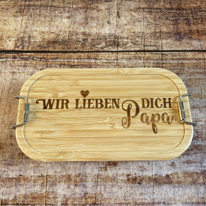 Brotdose Papa personalisiertes Geschenk Geburtstag