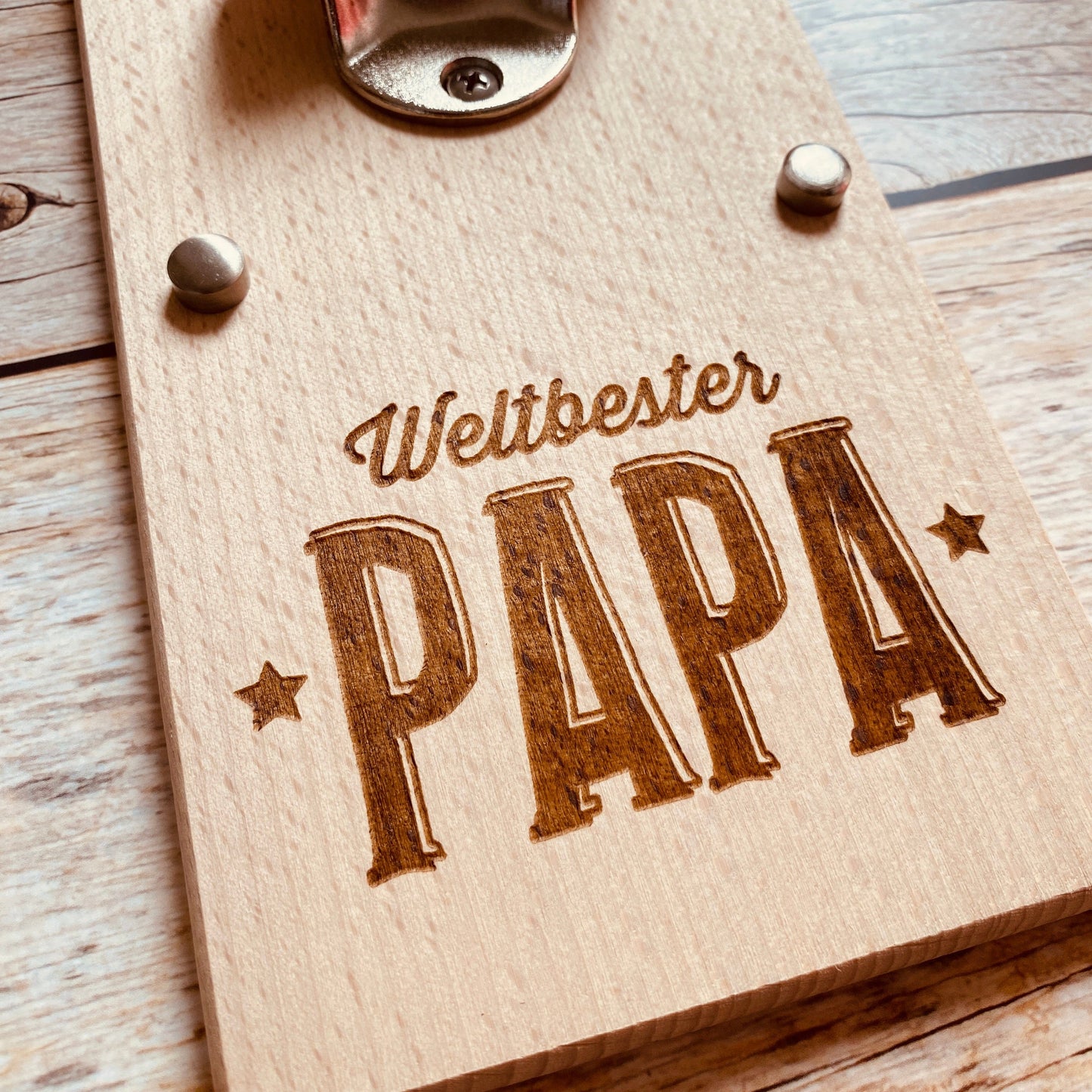 Flaschenöffner Vatertag Geschenk Papa Wandflaschenöffner Bieröffner