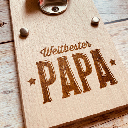 Flaschenöffner Vatertag Geschenk Papa Wandflaschenöffner Bieröffner