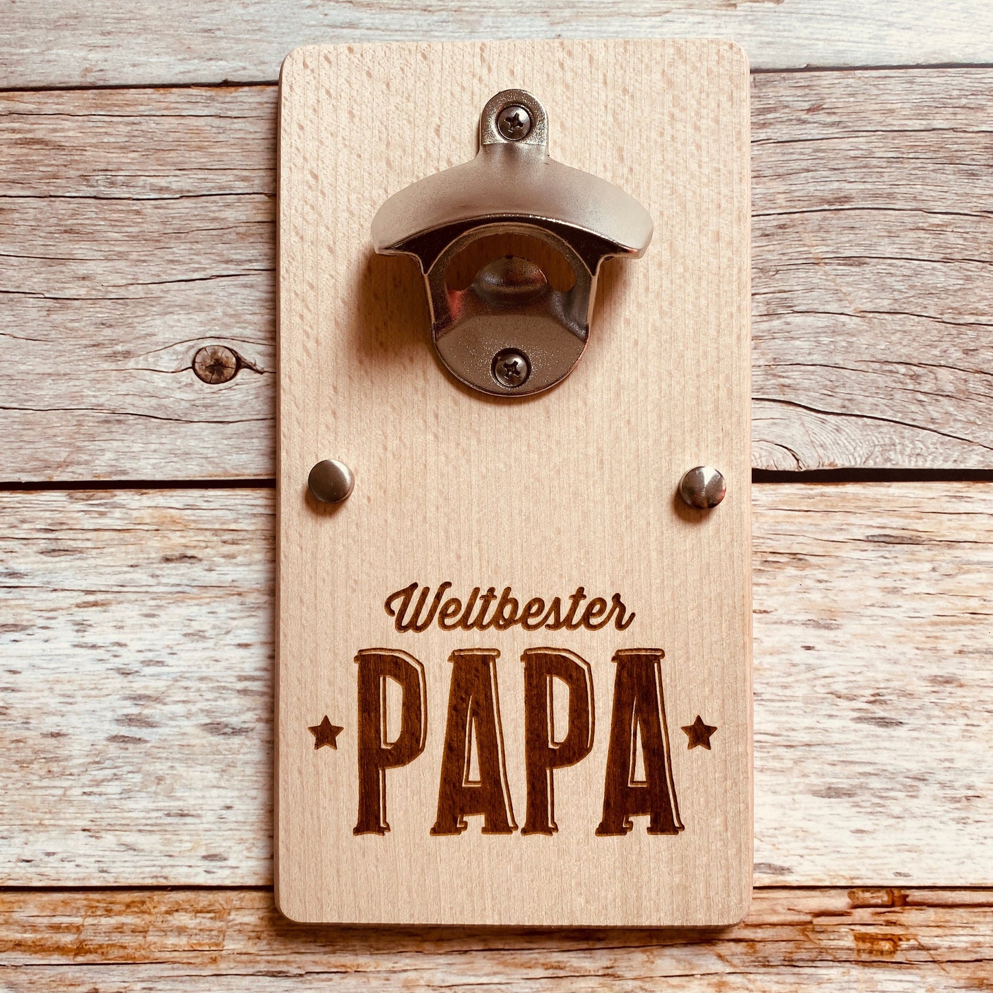 Flaschenöffner Vatertag Geschenk Papa Wandflaschenöffner Bieröffner