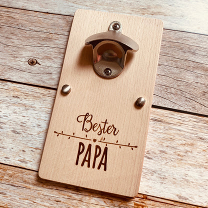 Flaschenöffner Vatertag Geschenk Papa Wandflaschenöffner Bieröffner