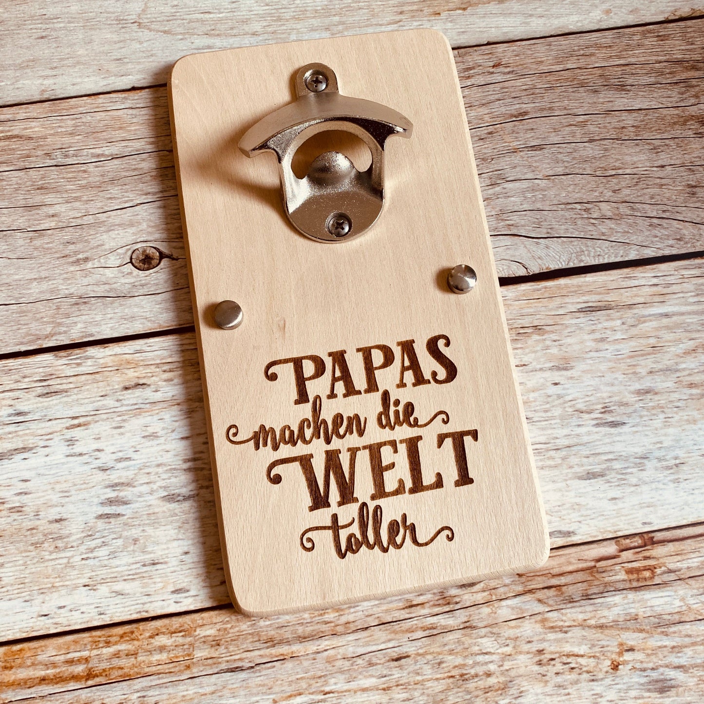 Flaschenöffner Vatertag Geschenk Papa Wandflaschenöffner Bieröffner