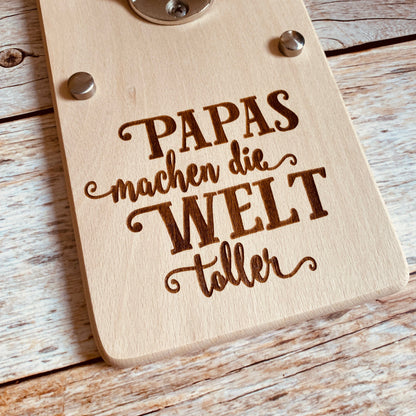 Flaschenöffner Vatertag Geschenk Papa Wandflaschenöffner Bieröffner