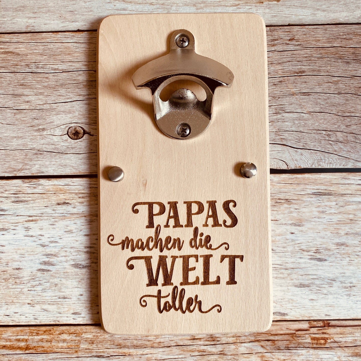 Flaschenöffner Vatertag Geschenk Papa Wandflaschenöffner Bieröffner