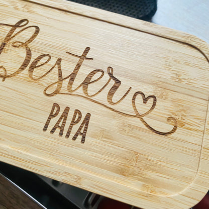 Brotdose Papa | Lunchbox personalisiert | Mepal Edelstahl Brotdose | Brotdose für Erwachsene | Edelstahl Brotbox