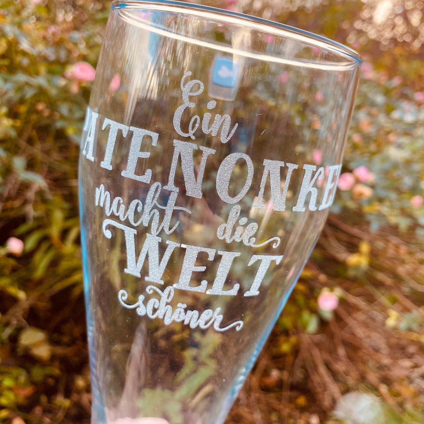 Weizenbierglas mit Gravur | Geschenkidee personalisiertes Weizenbierglas | Individuelles Bierglas | Glas mit Gravur