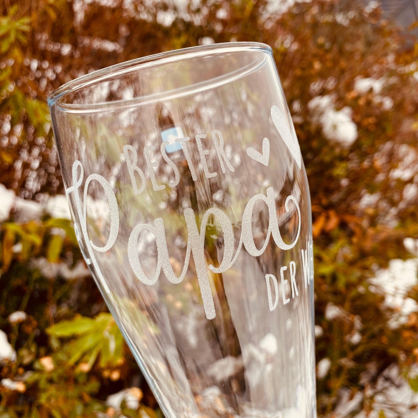 Weizenbierglas mit Gravur | Geschenkidee personalisiertes Weizenbierglas | Individuelles Bierglas | Glas mit Gravur