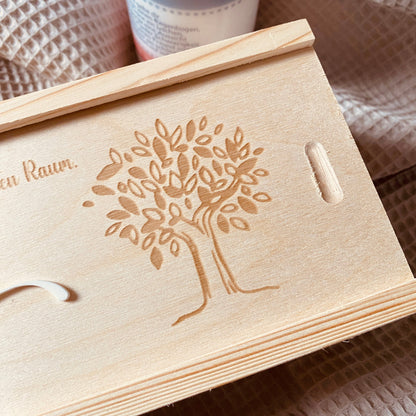 Personalisierte Aufbewahrungsbox für Taufkerzen – Individuelle Kerzenbox mit Namen für unvergessliche Erinnerungen