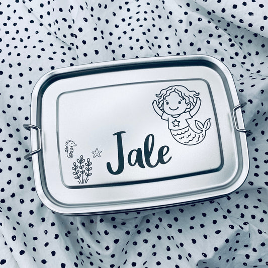 Personalisierte Brotdose mit Gravur | Geschenk für den Schulstart