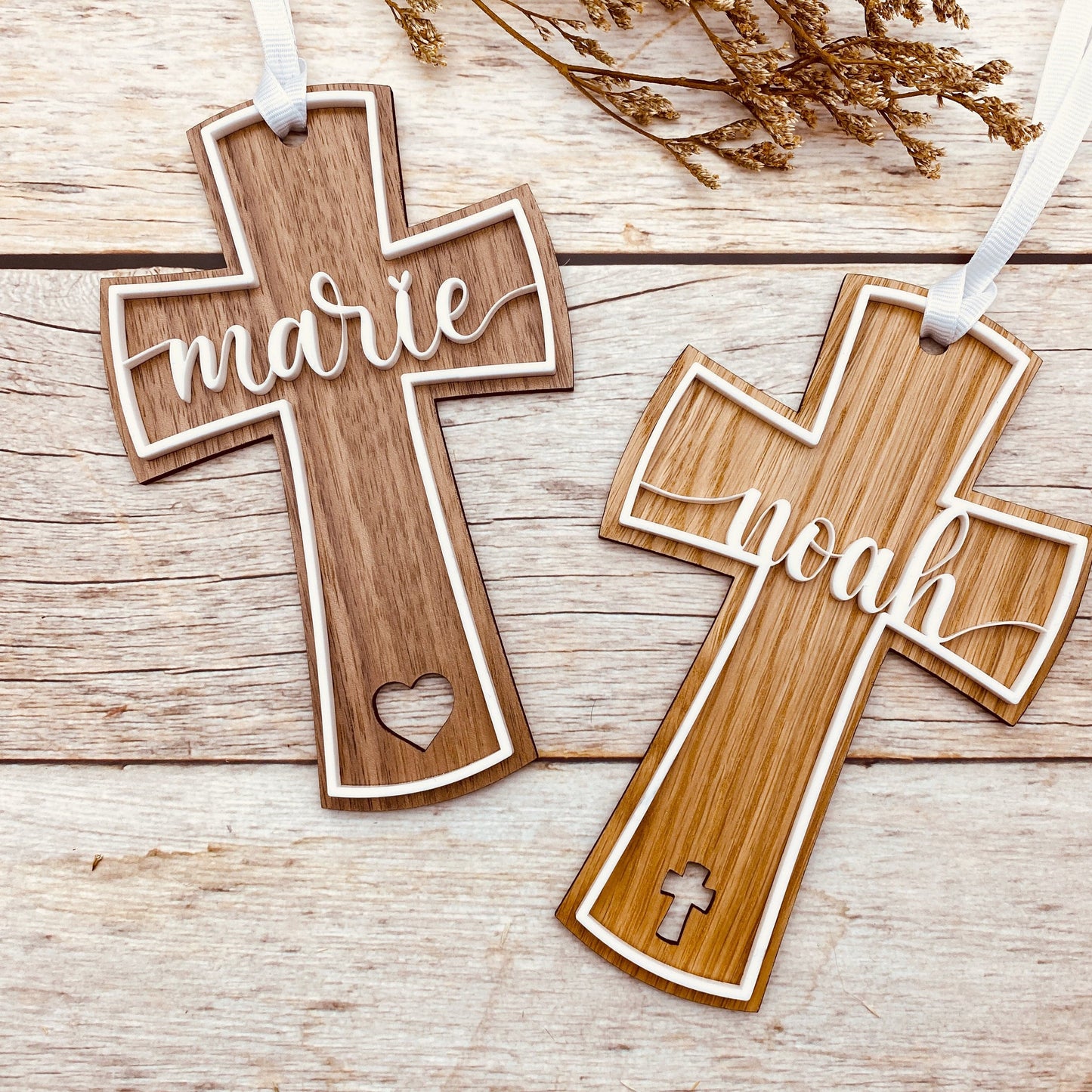Kreuz zur Taufe | Holzkreuz zur Konfirmation | Kommunionskreuz als Geschenk | Kinderkreuz mit Namen | Geschenk für das Patenkind
