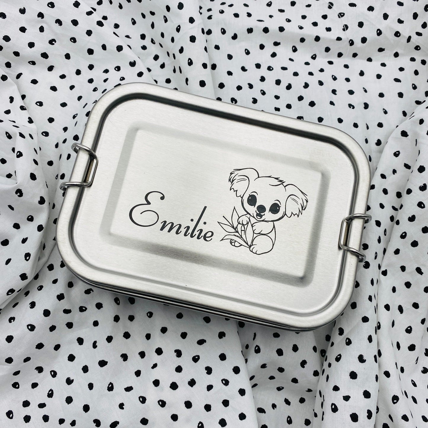 Personalisierte Brotdose mit Gravur | Geschenk für den Schulstart
