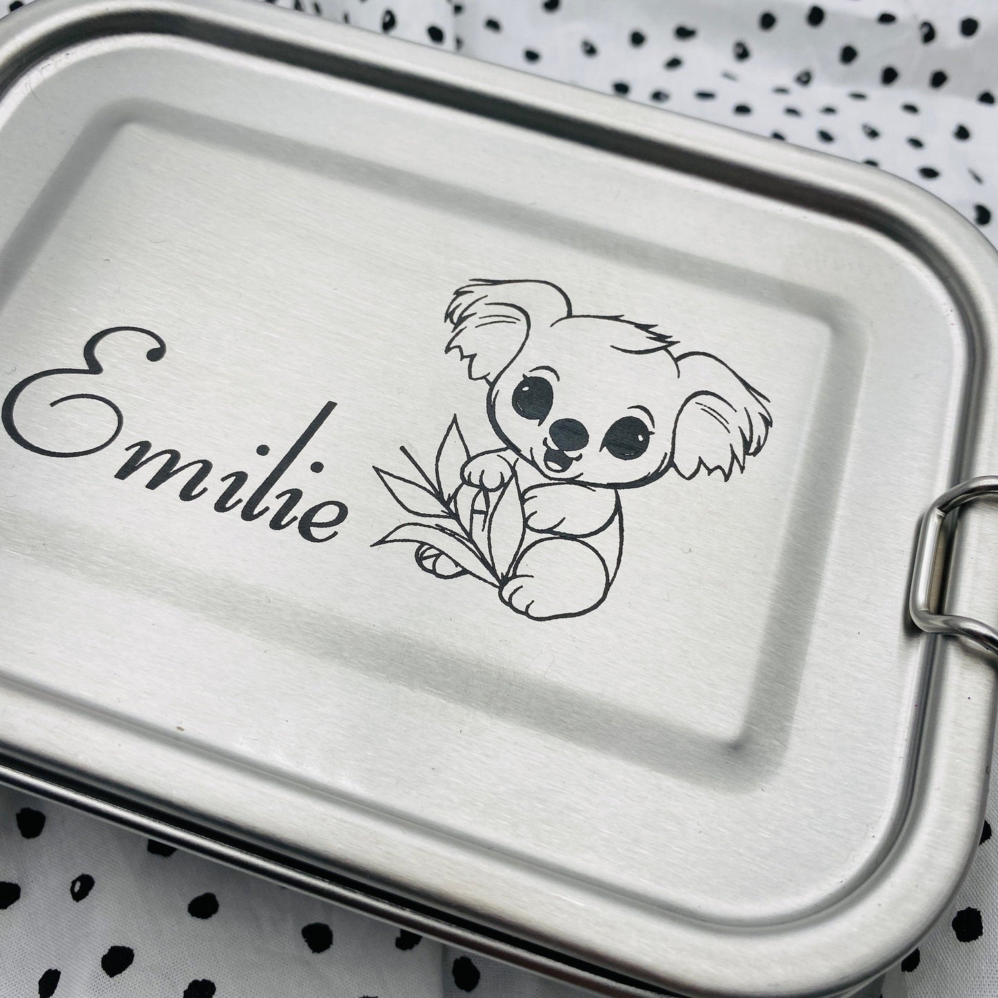 Personalisierte Brotdose mit Gravur | Geschenk für den Schulstart