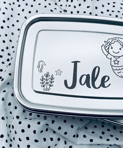 Personalisierte Brotdose mit Gravur | Geschenk für den Schulstart