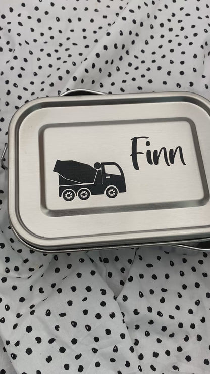 Personalisierte Brotdose mit Gravur | Geschenk für den Schulstart