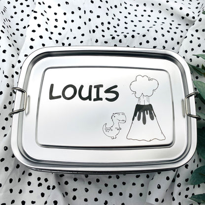 Brotdose personalisierte Lunchbox Dinosaurier