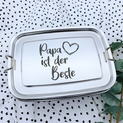 Brotdose personalisiert Papa Vatertag Brotbox