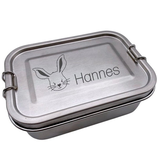 Brotdose personalisierte Lunchbox Hase