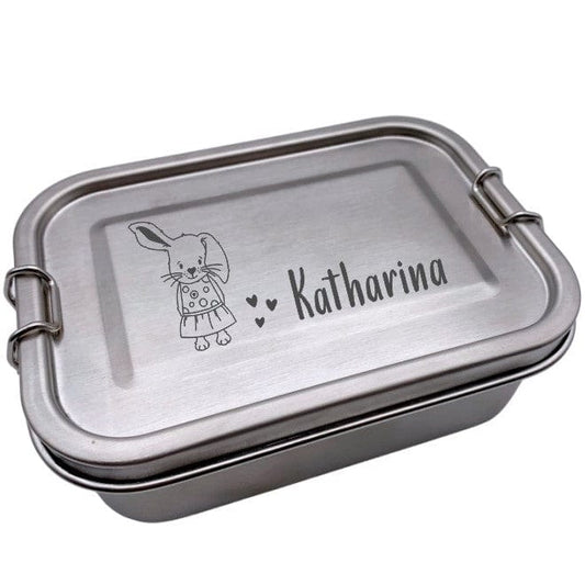 Brotdose personalisierte Lunchbox Hase