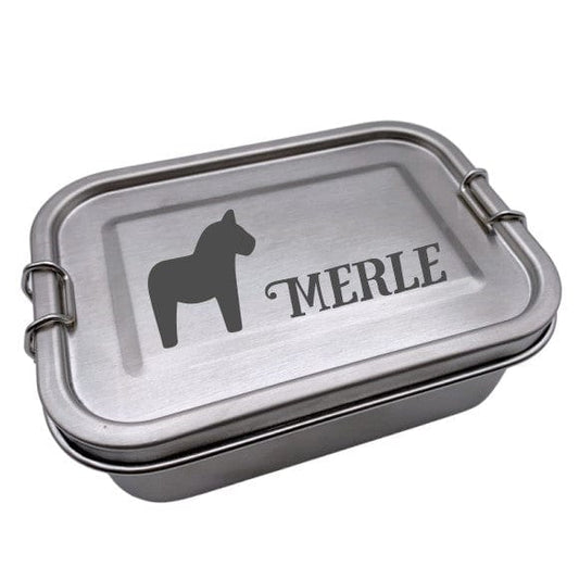 Brotdose personalisierte Lunchbox Pferd