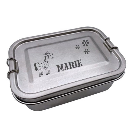 Brotdose personalisierte Lunchbox Pferd