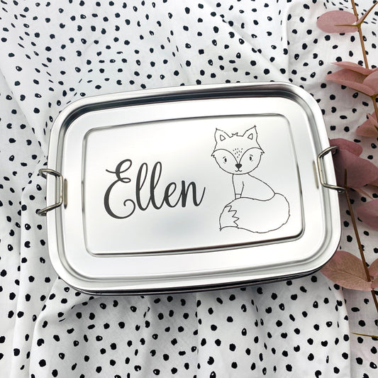 Brotdose personalisierte Lunchbox Fuchs