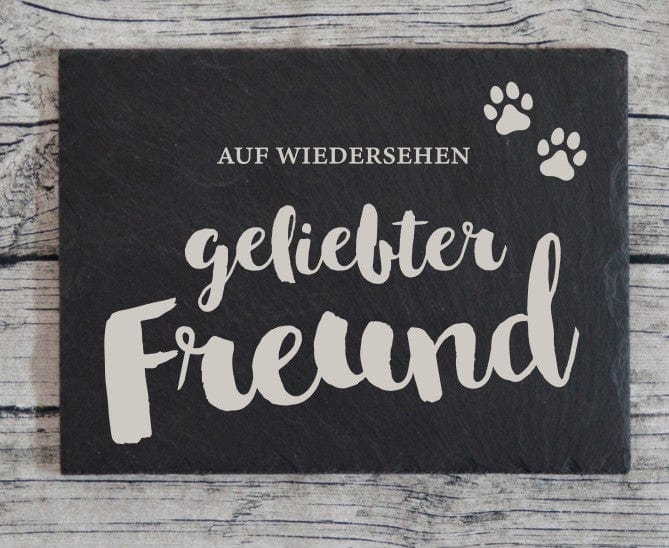 Tier Hund Grabschild Gedenktafel Haustier