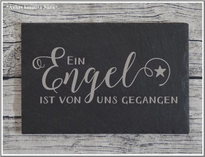 Gedenkplatte Grabschmuck Trauerschild Friedhof Grabplatte Sternenkind