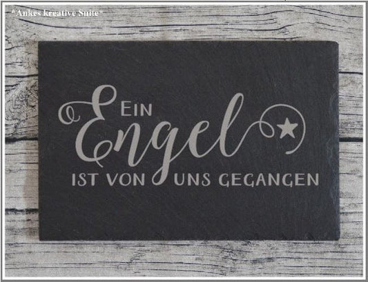 Gedenkplatte Grabschmuck Trauerschild Friedhof Grabplatte Sternenkind